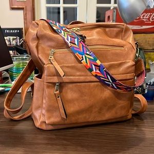 Convertible Backpack With Guitar Strap Style Shoulder
